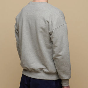 Sweat-shirt à capuche pour homme en coton 100% col rond manches longues décontracté chaud écologique respirant numérique pour l'hiver - Product Image 3