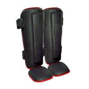 Protège-tibias réglables pour la boxe MMA Protège-tibias de sport en cuir sur mesure Football Football Protection ciblée Caractéristique - Product Image 2