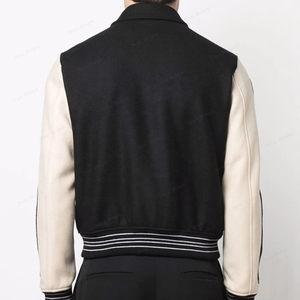 Manufacturer Customized Embroidered Letter Logo Unisex Waterproof Soft Fashion Outerwear <b>Men</b> Varsity Letterman Bomber <b>Jackets</b> - Product Image 3