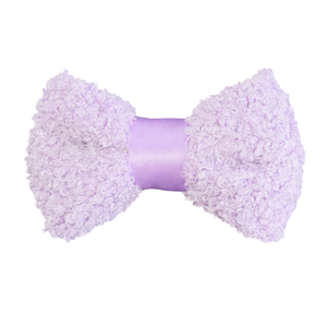 6.Teddy Fleece <b>Dog</b> Bow Tie Adjustable Soft Plush Pet <b>Collar</b> Accessory Cozy Lightweight Fastening - Product Image 1