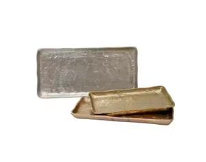 Plateau de service de luxe en métal plaqué or de forme ovale pour plateau de collations au chocolat pour restaurant, hôtel et vaisselle - Product Image 5