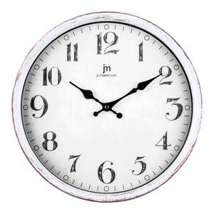 Reloj de Pared JUSTAMINUTE Blanco Antiguo 00887TB 4x28cm, Elegante y con Estilo Vintage - Product Image 1