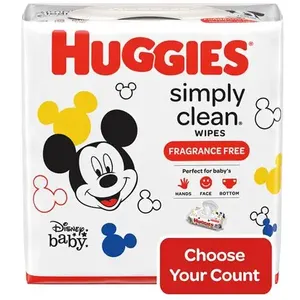 Toallitas húmedas Huggies Simply Clean para bebés, 6 paquetes de repuesto, 1008 unidades, sin perfume, orgánicas, paquete 1 - Product Image 4