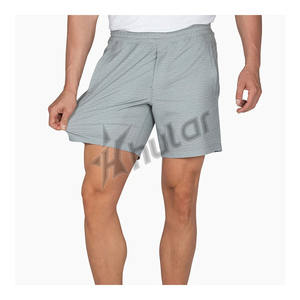 Shorts de sport pour hommes Shorts anti-rides à motif solide, extensibles et écologiques en gros - Product Image 1