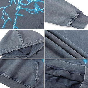 Sweat-shirts surdimensionnés de haute qualité avec strass personnalisés, streetwear pour hommes, sweat-shirt de marque, téléchargé par Dress Sports - Product Image 5