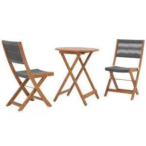 Wholesale Outdoor Furniture Oil Finishing/Paint Color Folding Durable Acacia/ Eucalyptus Wooden Table and Chair Garden Sets