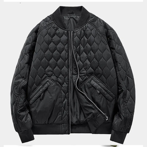 Men's New Fashionable Lightweight <b>Puffer</b> Padded <b>Jacket</b> Hooded <b>Thin</b> Cotton Coat Zipper Fly Multicolor Bubble Plus Size Canvas - Product Image 3