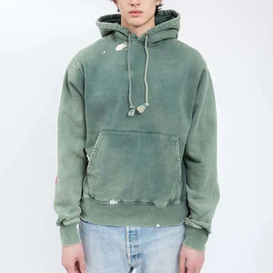 Cotton Blended Unisex Acid <b>Wash</b> Fleece Oversized Hoodie Winter Casual Trendy Comfortable Daily Outfits - Product Image 1