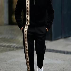 เสื้อยืดแขนยาวถักลายวินเทจสำหรับผู้ชาย แห้งเร็ว พิมพ์ลายดิจิทัล ลายทางสไตล์ลำลอง เหมาะสำหรับฤดูหนาว กิจกรรมกลางแจ้ง และสตรีทแวร์ - Product Image 2