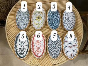 La mejor opción Bandeja de ratán nácar de forma redonda con mopa Mimbre de ratán hecho a mano hecho de Vietnam - Product Image 6