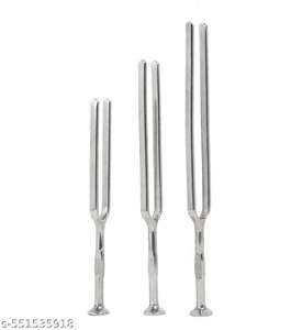 <b>Medical</b> Gardiner Brown Tuning Fork set 128, 256, 512 Hz Brushed Steel healing - Product Image 5