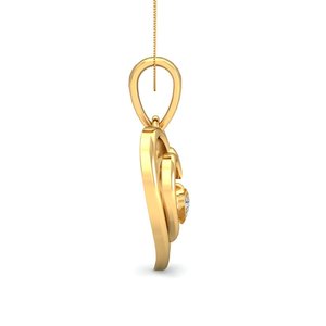 Ishi Diamonds 18K Gold Radiance Lab Grown Diamond Pendant - Product Image 2