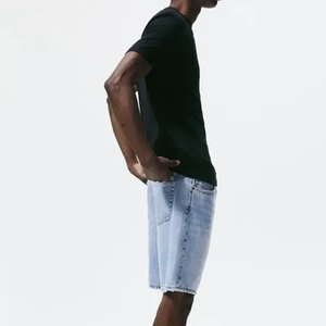 เสื้อยืดผู้ชายสีดำพรีเมี่ยมผ้าฝ้าย100% ขนาดใหญ่ปรับแต่งคุณภาพสูงสำหรับผู้ชาย - Product Image 2