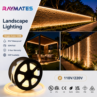 ETL nouvelle bande Cob LED haute tension CE RoHS 10m 50m 100m IP67 étanche Flexible 110V 220V COB bande LED