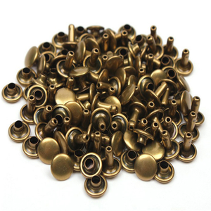 Rivet à tête ronde double plaqué bronze décoratif en acier inoxydable 9x9 de haute qualité - Product Image 1