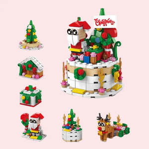 Ensemble de jouets de construction en plastique 7-en-1 pour enfants de 5 à 7 ans, jouet de fête de Noël, blocs de construction en bois, jouet électronique en plastique EVA - Product Image 6