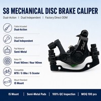 Étrier de frein à disque CNC en aluminium S8 universel IS Mount léger pour VTT, vélo de route, vélo électrique, vélo pliant – Fabrication OEM