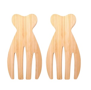 Juego de Tenedores para Servir Ensaladas de Madera de Acacia, Más Vendido, para Cocina, Cena, Accesorios para Ensaladas, Estilo Antiguo - Product Image 2