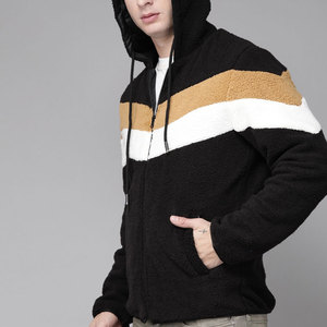 Meilleur achat 2025 Veste Sherpa à manches longues pour hommes Vente à chaud Vêtements d'hiver mi-lourds Teints unis Nouvel article-Polyester/coton - Product Image 4