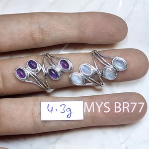 Anillos pequeños de piedras preciosas, joyería hecha a mano de Plata de Ley 925, diseño de anillos finos para fabricación de joyas, precio al por mayor a granel - Product Image 1