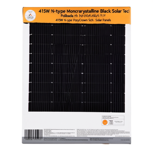 Panneau solaire monocristallin noir de type N 415W par PolyCrown Solar Tech - Product Image 2