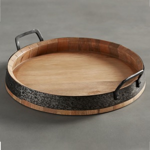 Bandeja de madera rectangular personalizada decorativa de cocina de alta demanda para servir aperitivos utensilios de cocina de madera de la India - Product Image 5