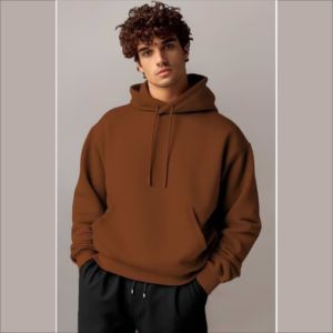 Sweat-shirts à épaules tombantes de qualité supérieure 100% coton, pull-over surdimensionné, faible MOQ, impression/broderie personnalisable, respirant, unisexe - Product Image 1