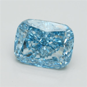 Diamant de laboratoire bleu vif fantaisie, taille ovale, forme fantaisie, couleur rose, avec perçage laser, certifié IGI DD - Product Image 2