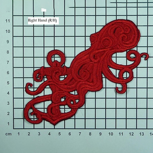 Patchs et badges de service brodés avec logo animal tigre personnalisé 100% Bordure de Merrow adhésive en tissu sergé à la machine - Product Image 3