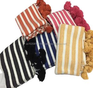 High Quality Handmade Moroccan <b>Pom</b> <b>Pom</b> Wearable <b>Blankets</b> Winter Special Offer - Product Image 3