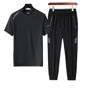 Conjunto Deportivo Personalizado con Logotipo de Alta Calidad para Hombre, Ropa Deportiva Ajustada para Correr y Gimnasio - Product Image 1