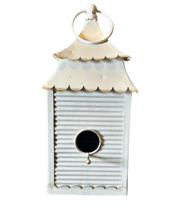 กรงนกโลหะทำมือที่หรูหราชุบสังกะสีอุปกรณ์ตกแต่งสวนสไตล์โมเดิร์น - Product Image 3