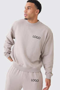 Conjunto Deportivo de Algodón 100% Pesado de Alta Calidad al por Mayor OEM, Unisex, Transpirable, de Secado Rápido, 2 Piezas, Sudadera y Pantalones Deportivos - Product Image 3