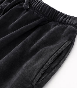 Unisex High Street French Terry Fitness Running Shorts Breathable Cotton Solid Pattern <b>Elastic</b> Waist Summer Sport Men's - Product Image 2