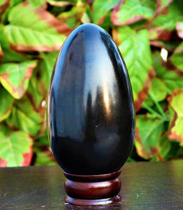 Wholesale Natural Good Quality 55MM Black Tourmaline Healing Reiki Aura Metaphysical Power <b>Egg</b> - Product Image 5