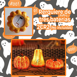 Decorazioni per Tavolo di Halloween con Luci LED, Atmosfera Spettrale e Festiva, Addobbi per Halloween - Product Image 5