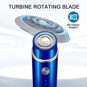 Afeitadora Eléctrica Recargable USB para Mujer, Afeitadora Rotatoria de Una o Dos Cuchillas para Rostro, Cuerpo y Bikini, Indicador LED IPX7 para Uso en Autocaravanas - Product Image 5