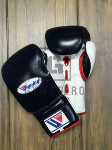 Guantes de Boxeo de Alta Calidad Personalizables con Cordones, de Cuero Genuino, con Cierre Ajustable de Velcro, Protección Completa para los Dedos - Product Image 2
