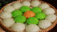Gâteau à la vapeur de farine de blé congelée rôtie du Vietnam de haute qualité Pandan et tapioca de noix de coco gâteau à la vapeur de farine de blé cuit au four