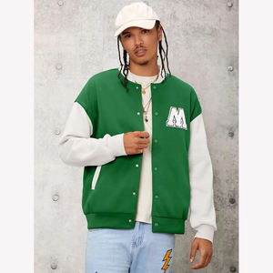 2025 sur mesure toile Varsity Baseball vestes col montant décontracté collège Letterman vêtements d'hiver à l'approvisionnement en gros - Product Image 6