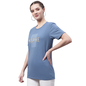 Camiseta informal de manga corta con diseño personalizado para mujer, cuello redondo y talla regular, ecológica para exportar a Bangladesh - Product Image 3