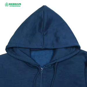 High Quality Customized Men's Zipper Hoodies 100% Cotton <b>Sweatshirts</b> with Custom Logo 350 GSM for Winter - Product Image 3
