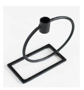 Wedding Party and Dinner Decor <b>Candlestick</b> Holders Matte <b>Black</b> Taper Candle Holder <b>Black</b> Metal Taper Candle Holder - Product Image 6