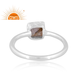 Latest Trending Fine Sterling Silver Natural Labradorite Gemstone <b>Statement</b> <b>Ring</b> Custom Jewelry Manufacturer - Product Image 4