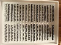 Kit de cils individuels DIY, cils segmentés volumineux et spectaculaires, ensemble de cils réutilisables à appliquer soi-même pour le maquillage féminin