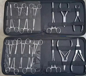 Professional 16-Piece Premium Quality German Stainless Steel Class I <b>Veterinary</b> Surgical <b>Instruments</b> Kit 1-Year Warranty - Product Image 1
