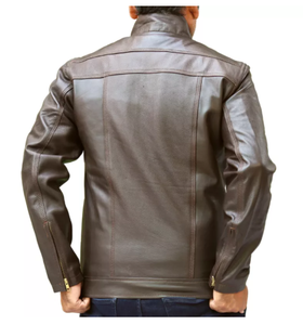Nouvel arrivage de veste en cuir véritable mode d'hiver légère pour hommes veste d'extérieur de haute qualité pour hommes - Product Image 2