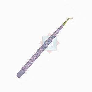 Premium Quality <b>Lash</b> Extension Tweezers Stainless Steel Curved Tip Precision Eyelash Tweezers - Product Image 5