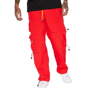 Vente en gros en vrac Pantalon cargo baggy en nylon rouge pour hommes à vendre Pantalon cargo hip-hop pour hommes à des prix abordables par Laz Industry - Product Image 5