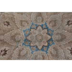 Turkish 9.1x12.4 ft Rug, Oversize Vintage Rug, <b>Brown</b> Southwestern <b>Wool</b> Rug - Product Image 5
